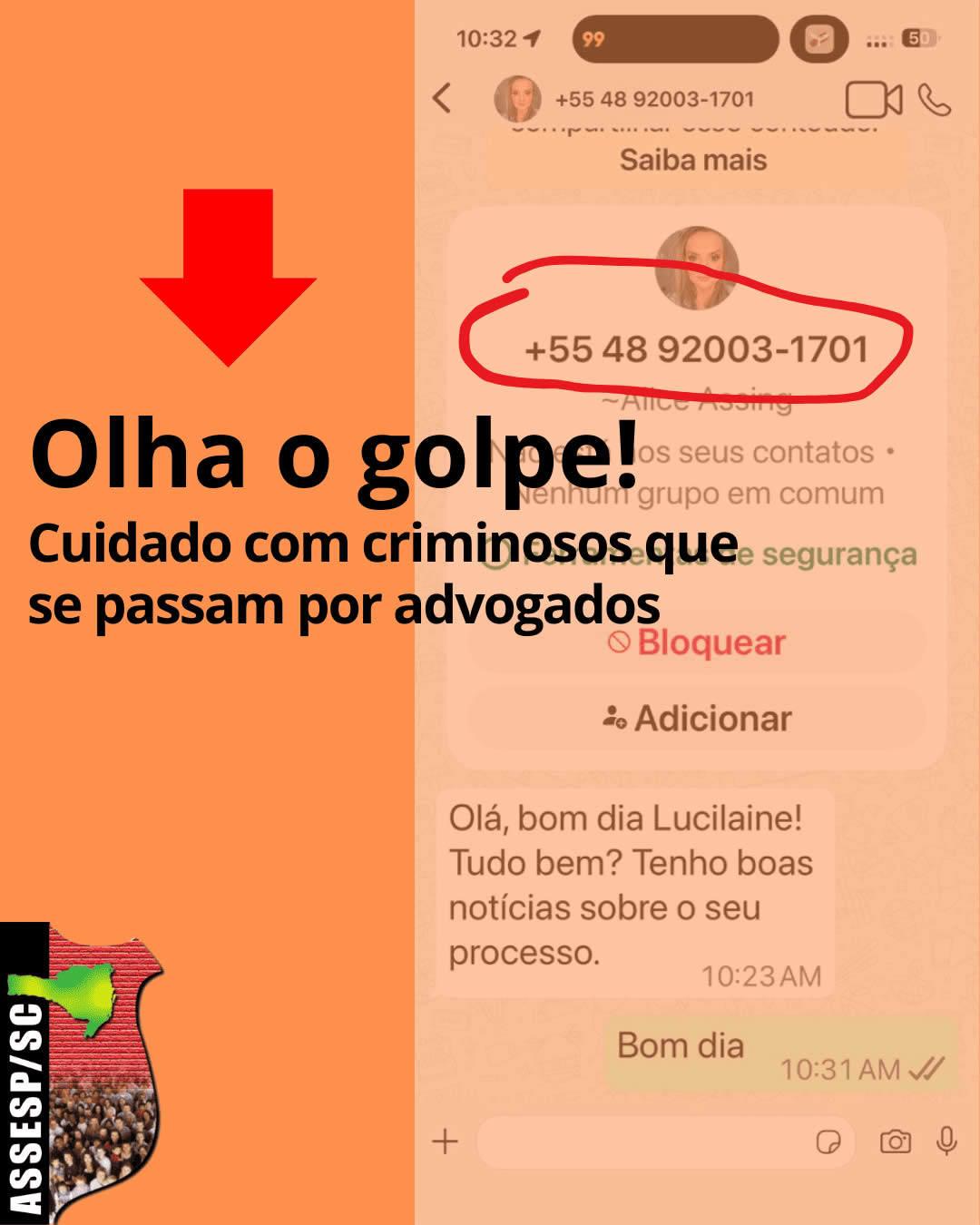 Fique atento para não cair no golpe do falso advogado