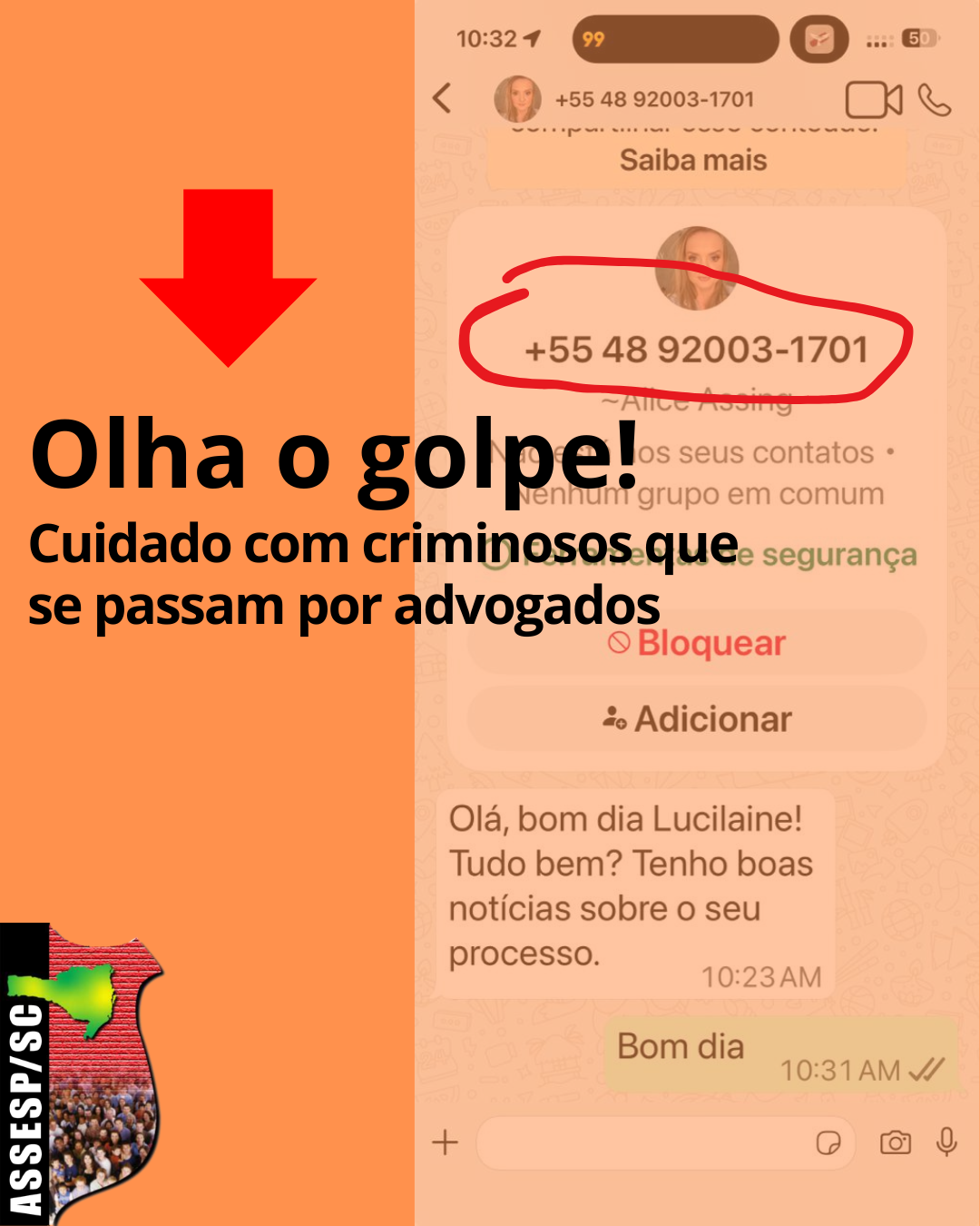 Fique atento para não cair no golpe do falso advogado