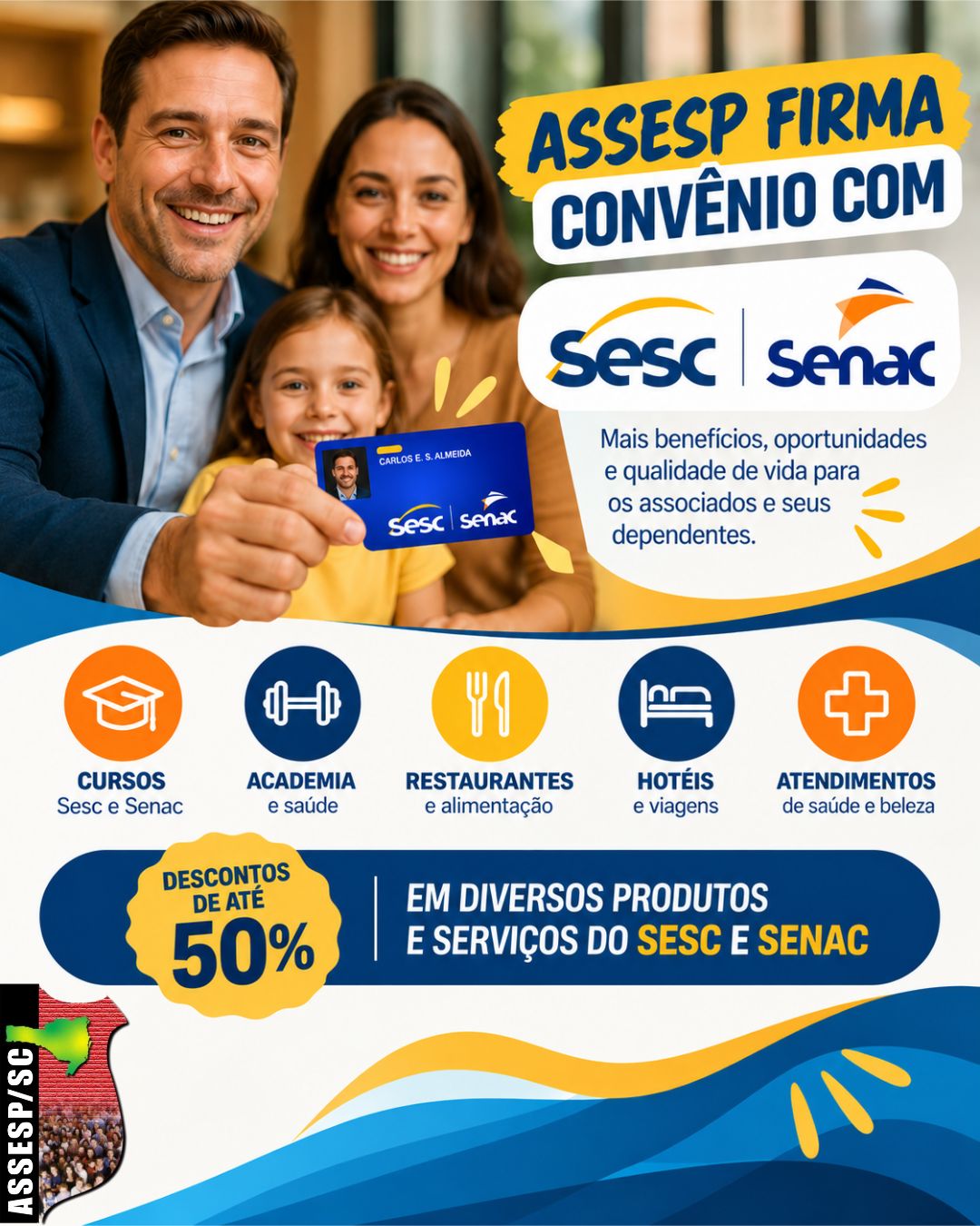 ASSESP firma convênio com SESC e SENAC